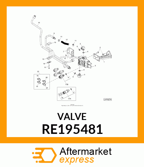 SELECTIVE CONTROL VALVE, DUAL STD M RE195481