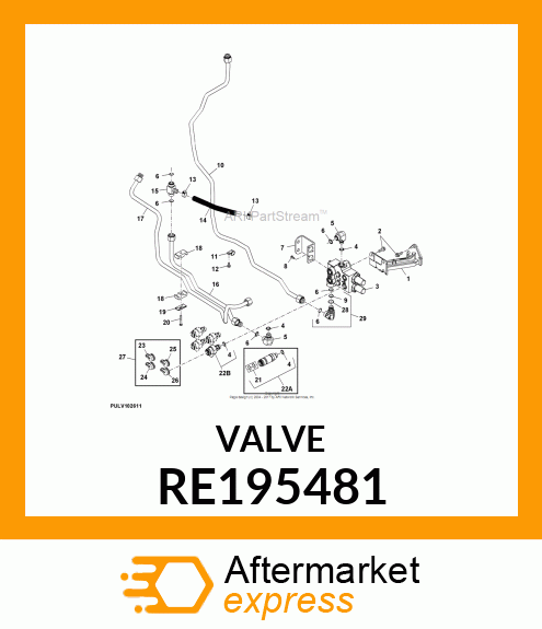 SELECTIVE CONTROL VALVE, DUAL STD M RE195481