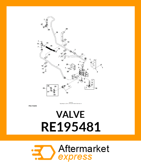 SELECTIVE CONTROL VALVE, DUAL STD M RE195481