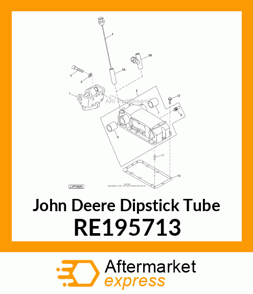 DIPSTICK TUBE, ASSEMBLY RE195713