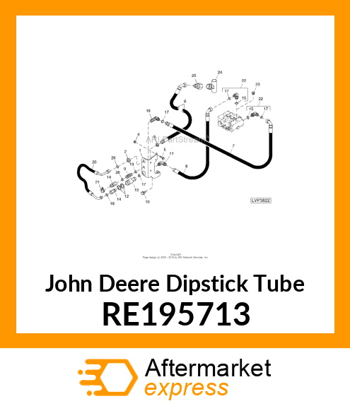 DIPSTICK TUBE, ASSEMBLY RE195713