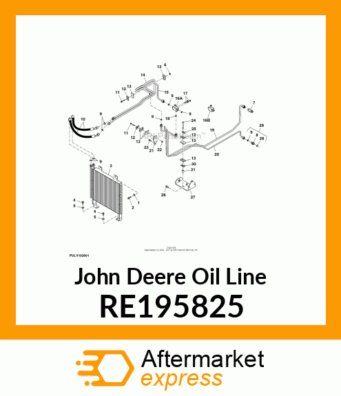 OIL LINE, MFWD PRESS, 9/3TSS,, W/MF RE195825