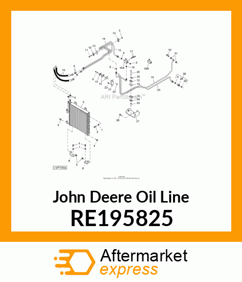 OIL LINE, MFWD PRESS, 9/3TSS,, W/MF RE195825