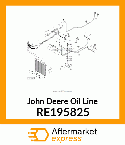 OIL LINE, MFWD PRESS, 9/3TSS,, W/MF RE195825