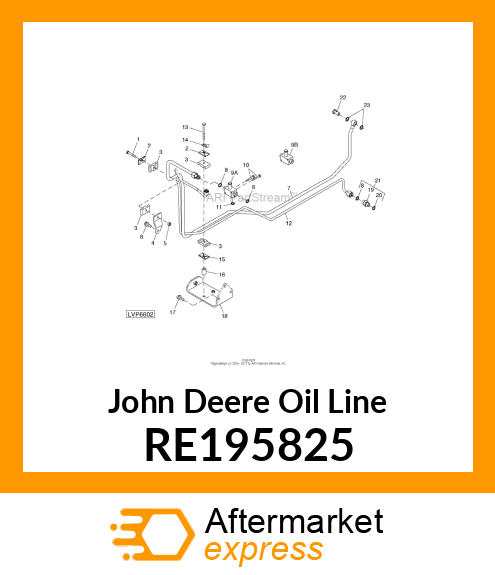 OIL LINE, MFWD PRESS, 9/3TSS,, W/MF RE195825