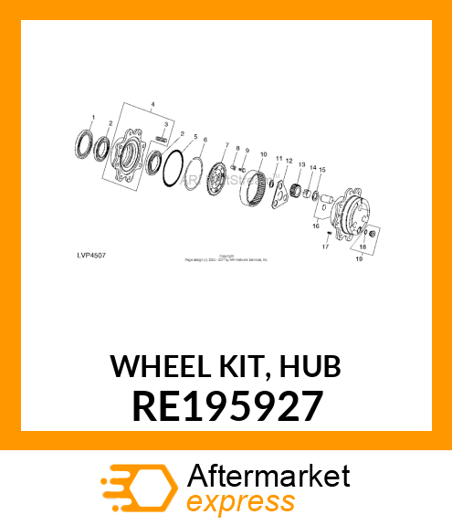 WHEEL KIT, HUB RE195927