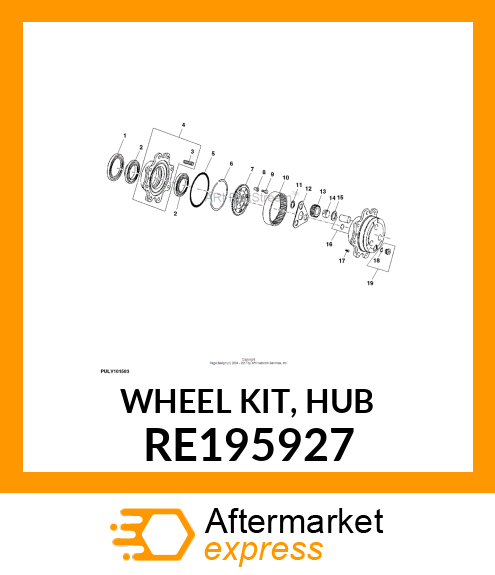 WHEEL KIT, HUB RE195927