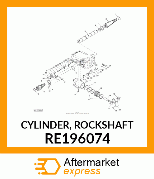 CYLINDER, ROCKSHAFT RE196074