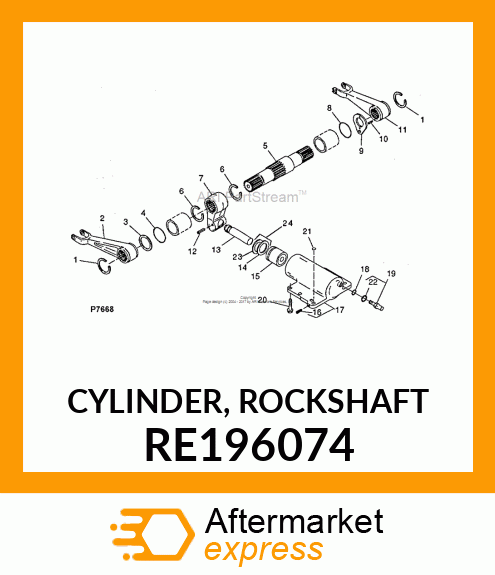 CYLINDER, ROCKSHAFT RE196074