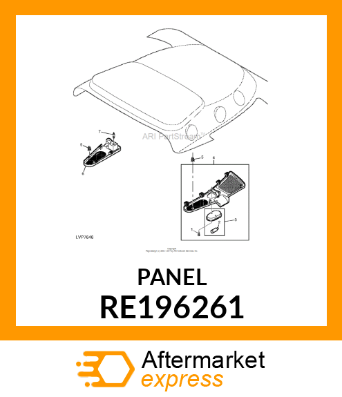 GRILLE, LH RECIRCULATION, ASSEMBLY RE196261