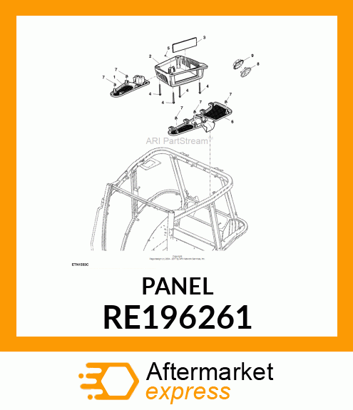 GRILLE, LH RECIRCULATION, ASSEMBLY RE196261