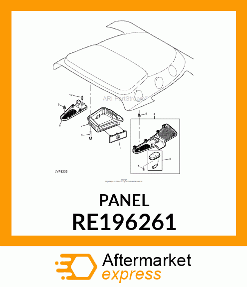 GRILLE, LH RECIRCULATION, ASSEMBLY RE196261