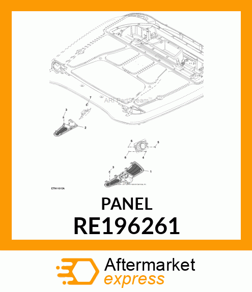 GRILLE, LH RECIRCULATION, ASSEMBLY RE196261