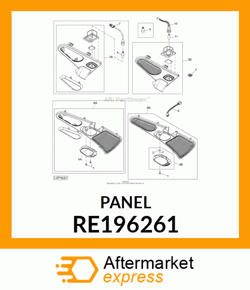 GRILLE, LH RECIRCULATION, ASSEMBLY RE196261