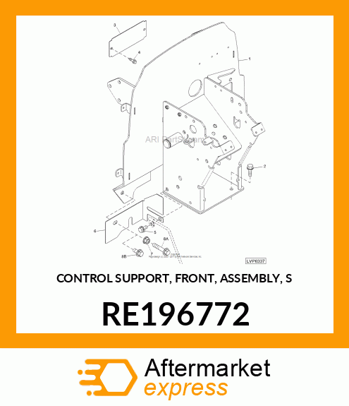 CONTROL SUPPORT, FRONT, ASSEMBLY, S RE196772