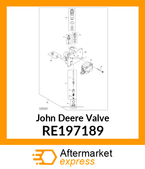 VALVE, VALVE, ROCKSHAFT, MECHANICAL RE197189