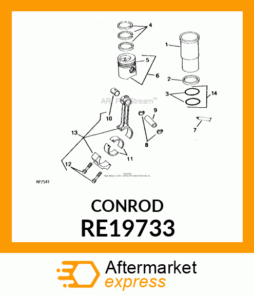 ROD,CONNECTING,ASSEMBLY RE19733