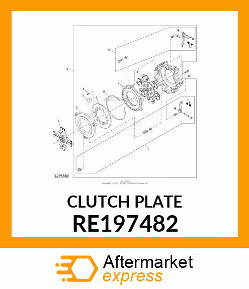 CLUTCH, DOUBLE, HIGH CAPACITY RE197482