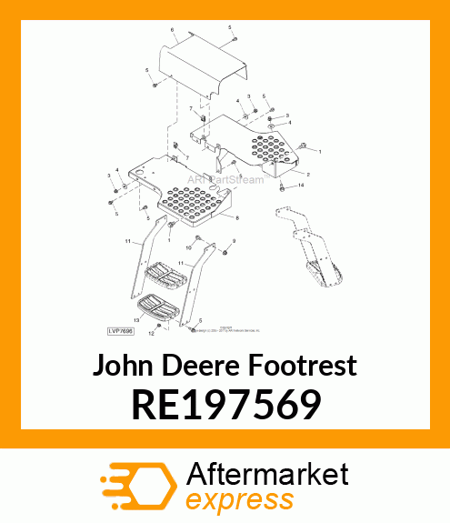 FOOTREST, RH RE197569