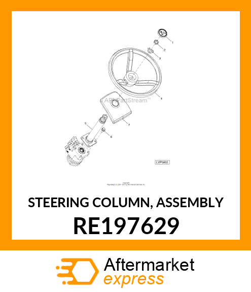 STEERING COLUMN, ASSEMBLY RE197629