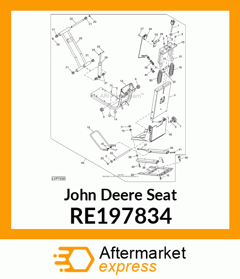 SEAT, SEAT, ASSEMBLY RE197834