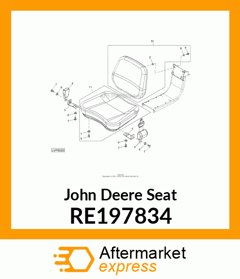 SEAT, SEAT, ASSEMBLY RE197834