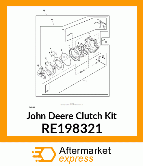 KIT, TRACTION CLUTCH RE198321