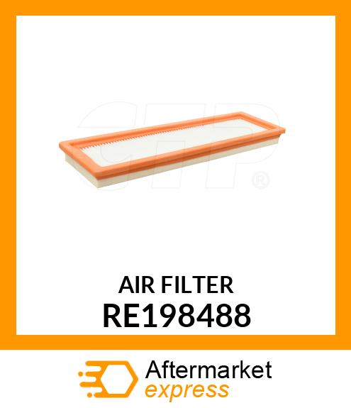 AIR FILTER, FRESH AIR CAB AIR FILTE RE198488