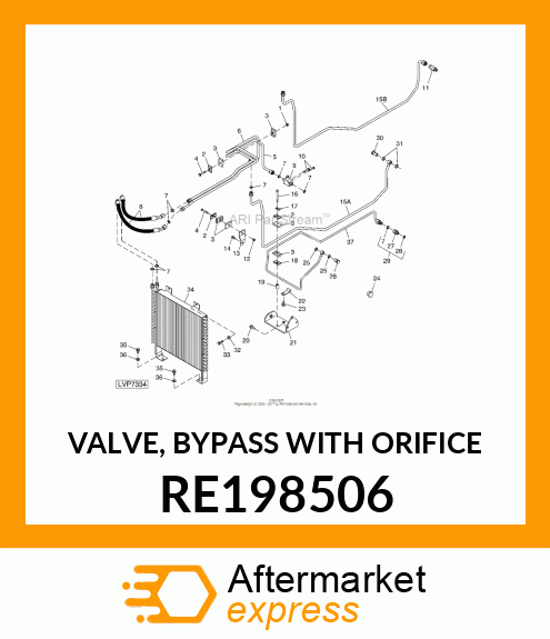 VALVE, BYPASS WITH ORIFICE RE198506