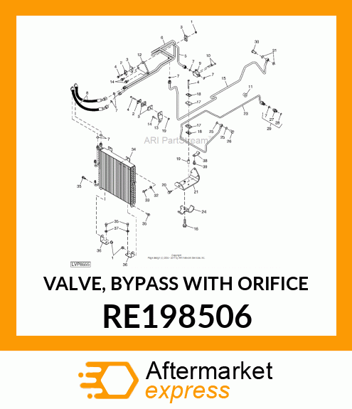 VALVE, BYPASS WITH ORIFICE RE198506