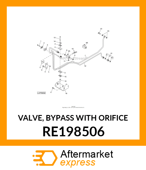 VALVE, BYPASS WITH ORIFICE RE198506