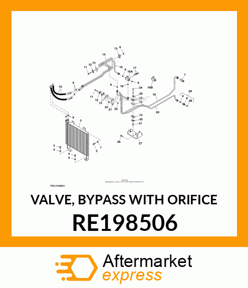 VALVE, BYPASS WITH ORIFICE RE198506