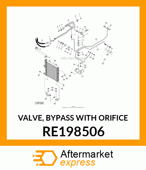 VALVE, BYPASS WITH ORIFICE RE198506