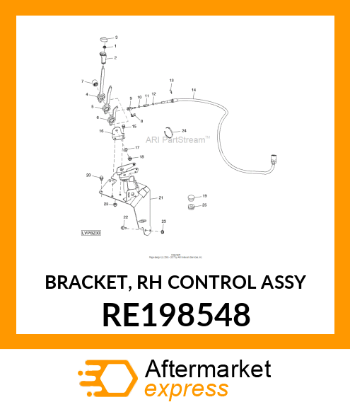 BRACKET, RH CONTROL ASSY RE198548