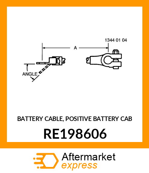 BATTERY CABLE, POSITIVE BATTERY CAB RE198606