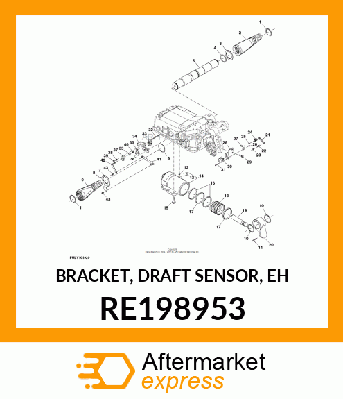 BRACKET, DRAFT SENSOR, EH RE198953