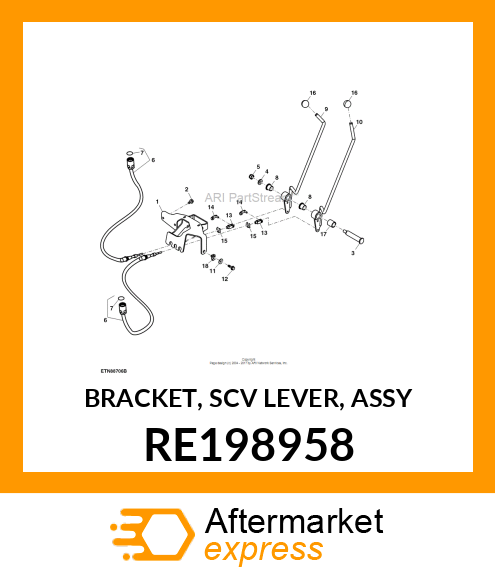 BRACKET, SCV LEVER, ASSY RE198958