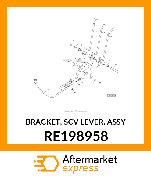 BRACKET, SCV LEVER, ASSY RE198958