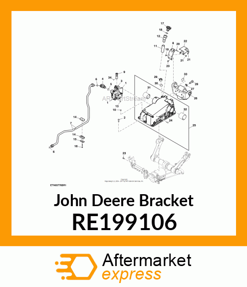 BRACKET, CENTERLINK RE199106