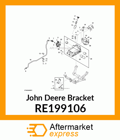 BRACKET, CENTERLINK RE199106