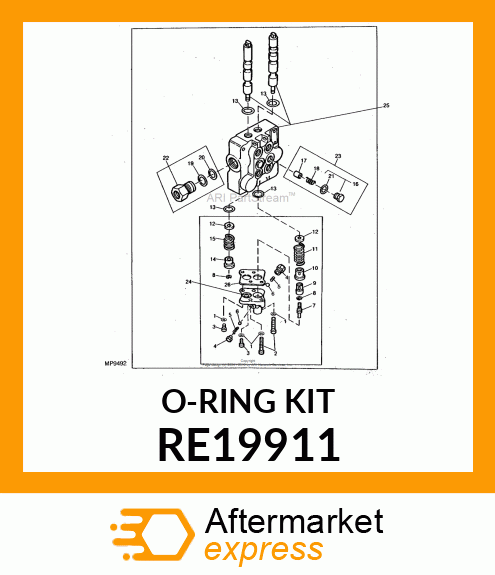 KIT, SEAL, FOR SVC. RE19911