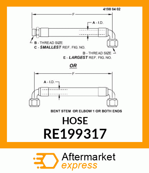 HYDRAULIC HOSE RE199317