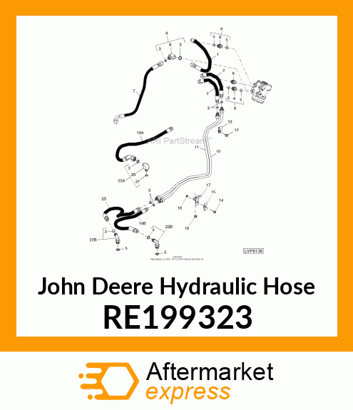 HYDRAULIC HOSE, ASSEMBLY STEERING, RE199323