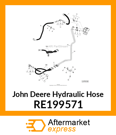 HYDRAULIC HOSE, STEERING HOSE RE199571