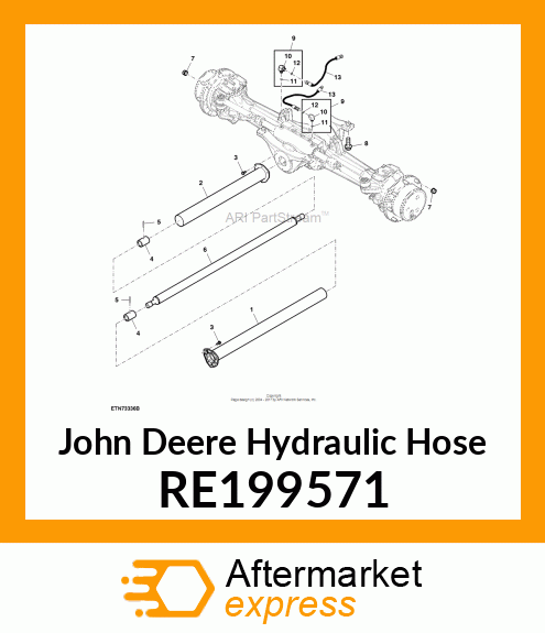 HYDRAULIC HOSE, STEERING HOSE RE199571