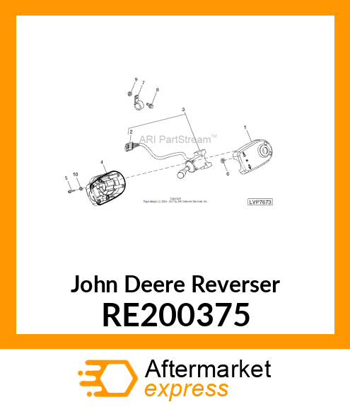 REVERSER, LEFT HAND CONTROL LEVER RE200375