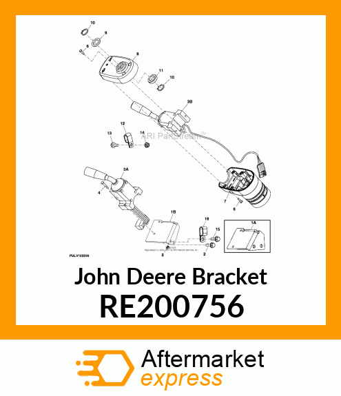 BRACKET, REVERSER LEVER, ASSEMBLY RE200756