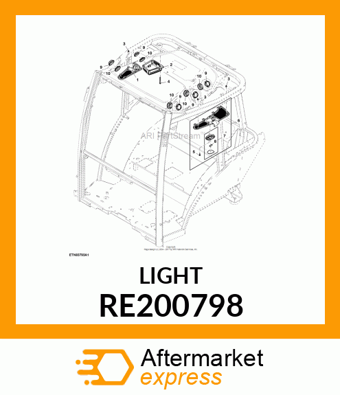 BULB, SERVICE 10 WATT/12 VOLT RE200798