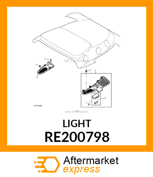 BULB, SERVICE 10 WATT/12 VOLT RE200798