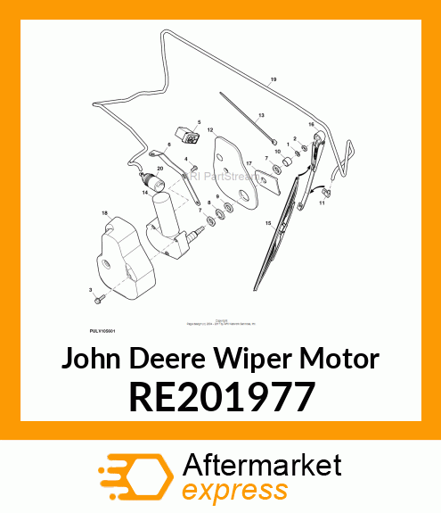 WIPER MOTOR RE201977